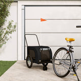 Black Oxford and Iron Animal Bike Trailer