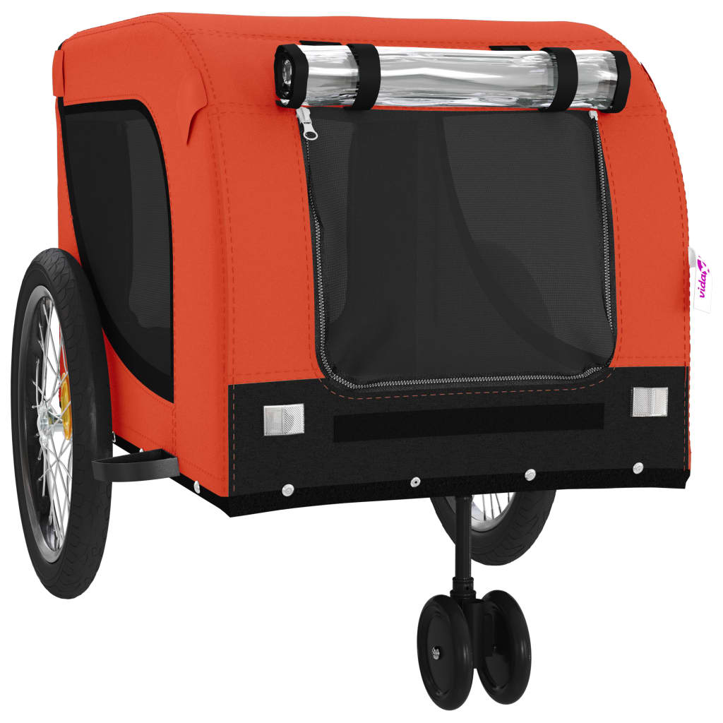 Orange and Black Oxford and Iron Animal Bike Trailer