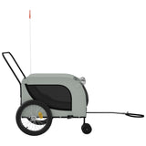 Gray and Black Oxford and Iron Animal Bike Trailer