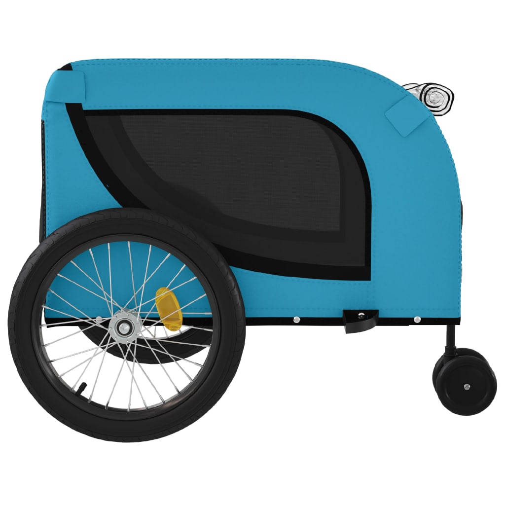 Blue and Black Oxford and Iron Animal Bike Trailer