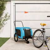 Blue and Black Oxford and Iron Animal Bike Trailer