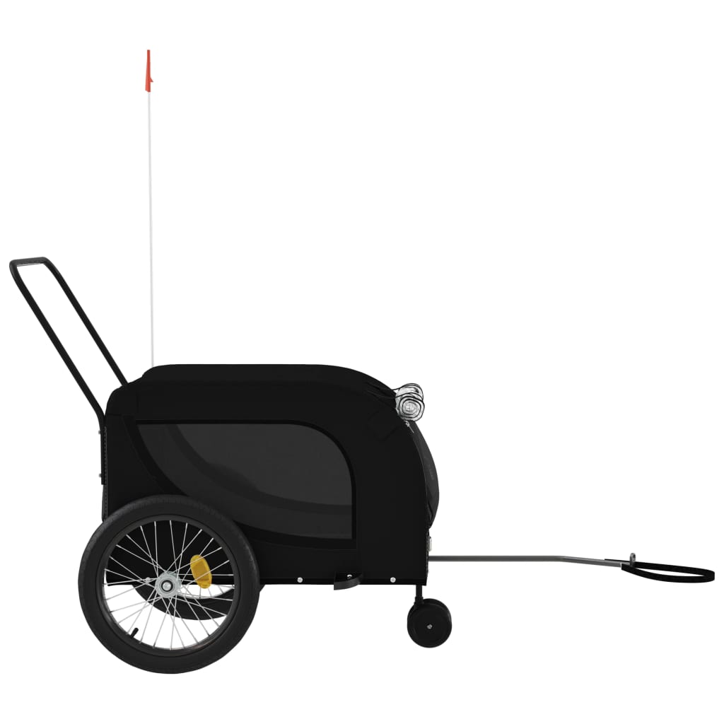 Black Oxford and Iron Animal Bike Trailer