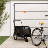 Black Oxford and Iron Animal Bike Trailer