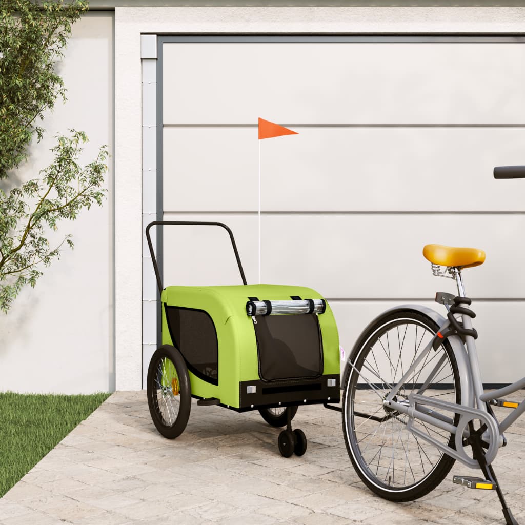 Green and Black Oxford and Iron Animal Bike Trailer