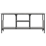 Mobile TV Grigio Sonoma 100x35x45 cm Legno Multistrato e Ferro