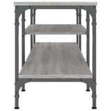 Mobile TV Grigio Sonoma 161x35x45 cm Legno Multistrato e Ferro