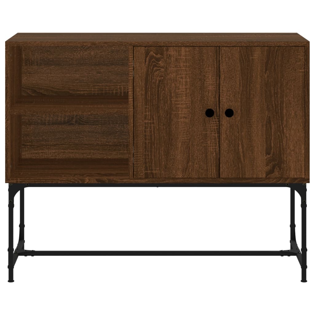 Credenza Rovere Marrone 100x40x79,5 cm in Legno Multistrato