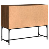 Credenza Rovere Marrone 100x40x79,5 cm in Legno Multistrato