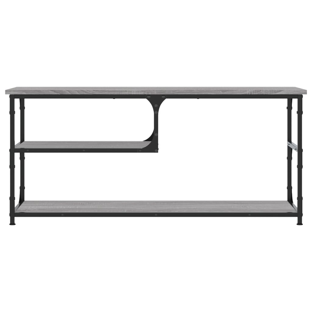 Mobile TV Grigio Sonoma 103x38x46,5cm Legno Multistrato Acciaio