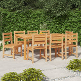 Sedie da Giardino 8 pz in Legno Massello di Teak