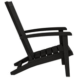 Sedia Adirondack da Giardino in Polipropilene Nero