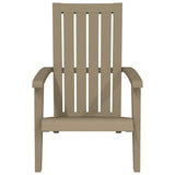 Sedie Adirondack da Giardino 2 pz Polipropilene Marrone Chiaro