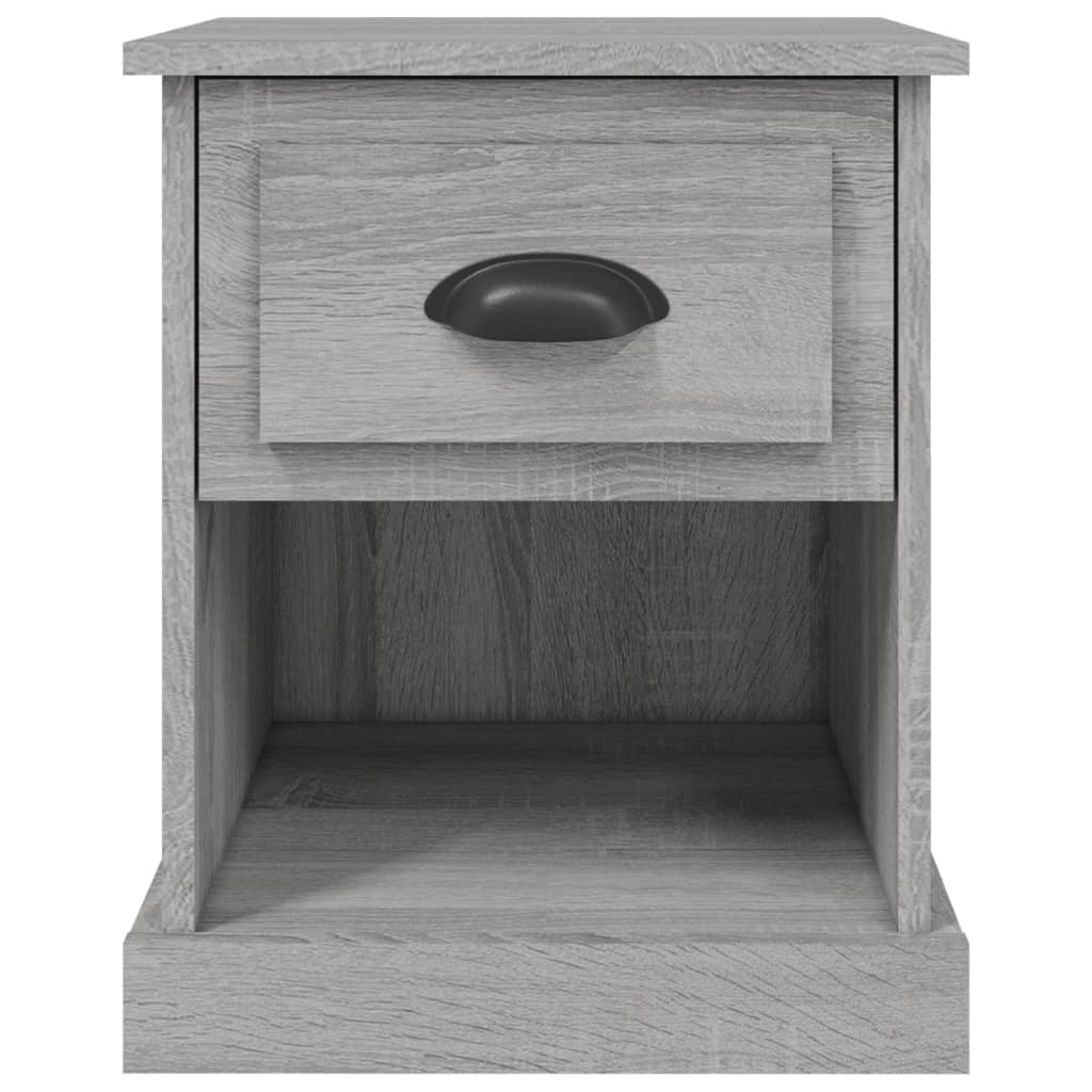 Comodino Grigio Sonoma 39x39x47,5 cm in Legno Multistrato