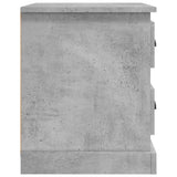 Comodino Grigio Cemento 39x39x47,5 cm in Legno Multistrato