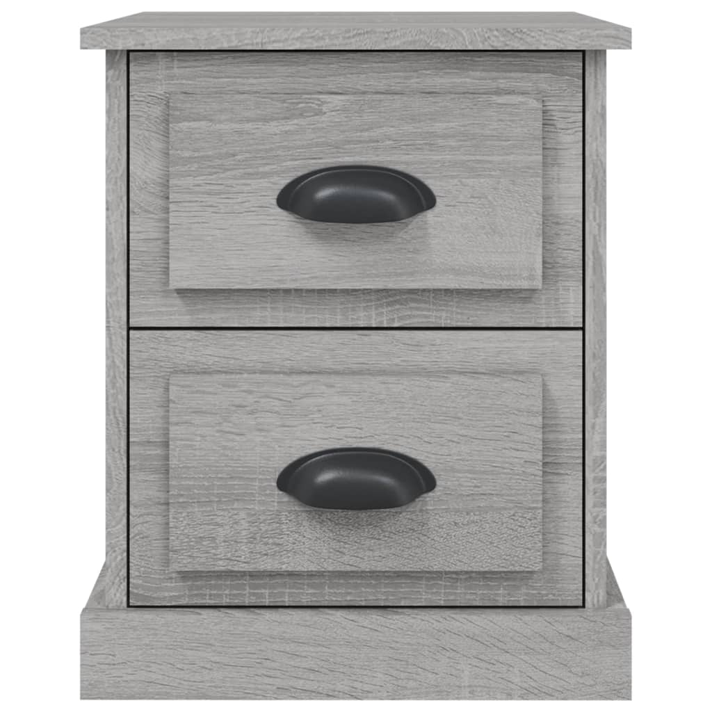 Comodino Grigio Sonoma 39x39x47,5 cm in Legno Multistrato