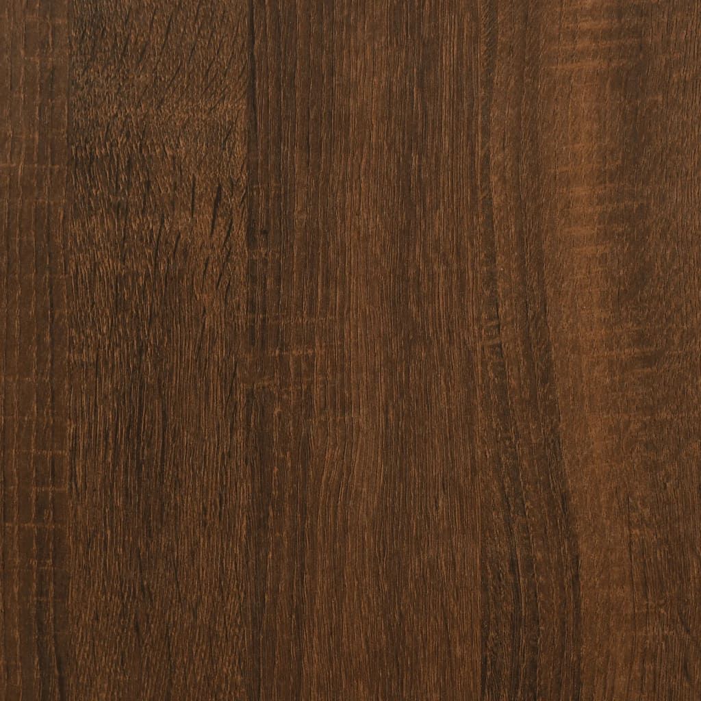 Comodino Rovere Marrone 39x39x47,5 cm in Legno Multistrato