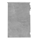 Scrivania Cassetto Grigio Cemento 115x50x75cm Legno Multistrato