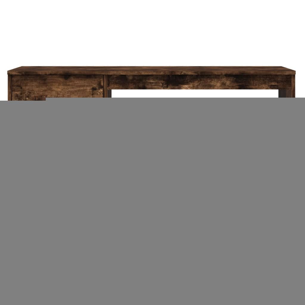 Scrivania Cassetto Rovere Fumo 115x50x75 cm Legno Multistrato