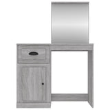 Toeletta Specchio Grigio Sonoma 90x50x132,5cm Legno Multistrato