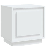 Comodino Bianco 44x35x45 cm in Legno Multistrato