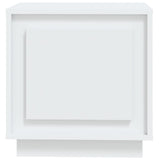 Comodino Bianco 44x35x45 cm in Legno Multistrato