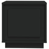 Comodino Nero 44x35x45 cm in Legno Multistrato