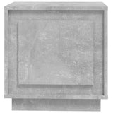 Comodino Grigio Cemento 44x35x45 cm in Legno Multistrato