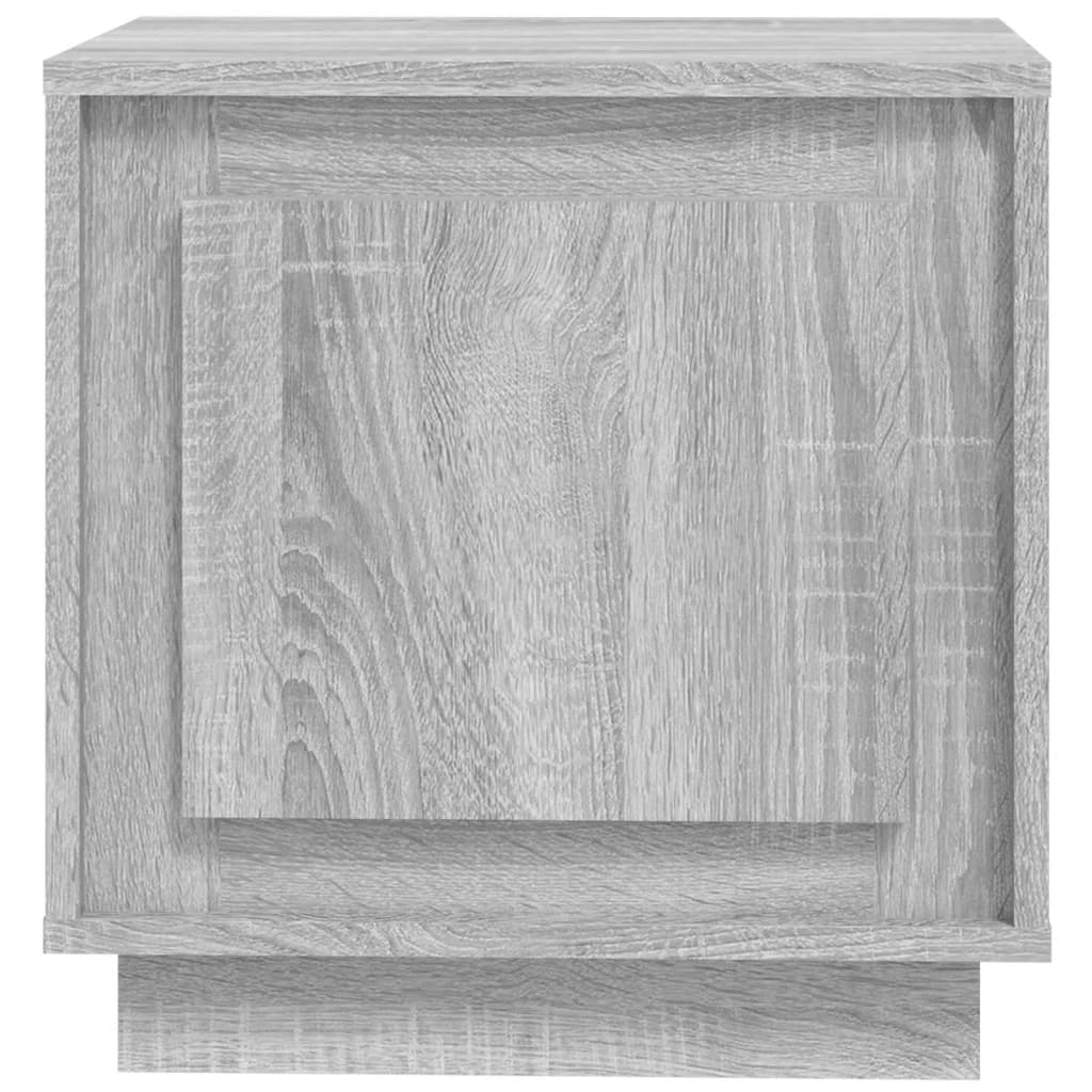 Comodino Grigio Sonoma 44x35x45 cm in Legno Multistrato