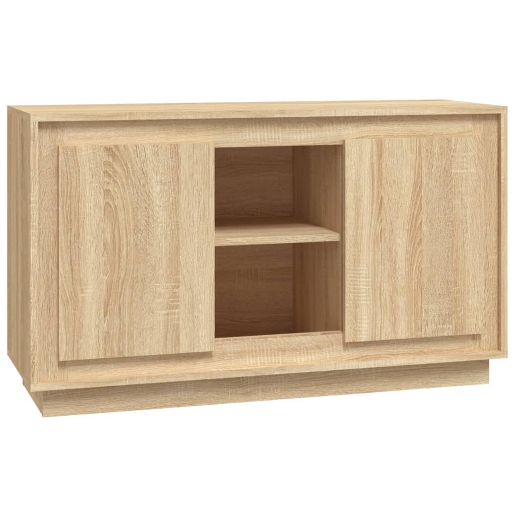 Credenza Rovere Sonoma 102x35x60 cm in Legno Multistrato