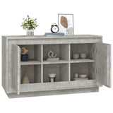 Credenza Grigio Cemento 102x35x60 cm in Legno Multistrato