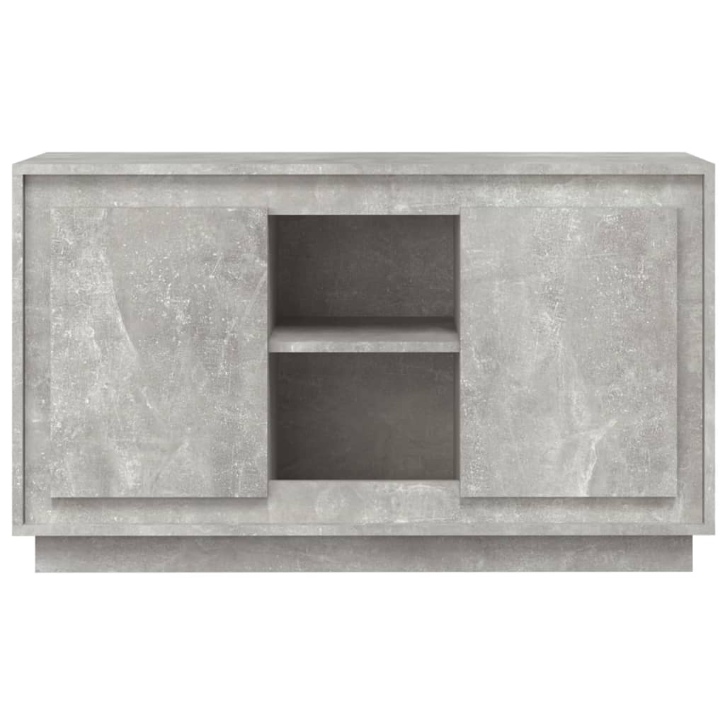 Credenza Grigio Cemento 102x35x60 cm in Legno Multistrato