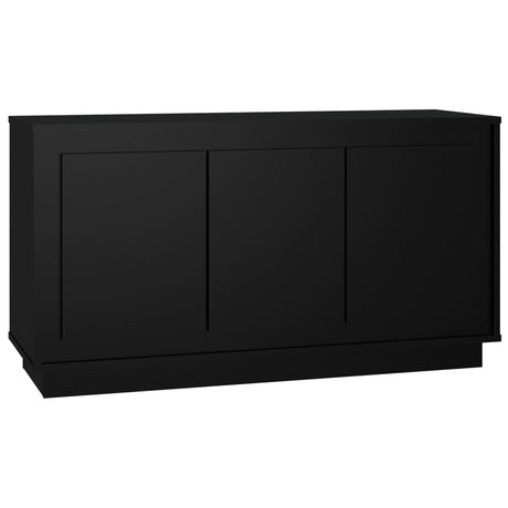 Credenza Nera 102x35x55 cm in Legno Multistrato