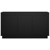 Credenza Nera 102x35x55 cm in Legno Multistrato