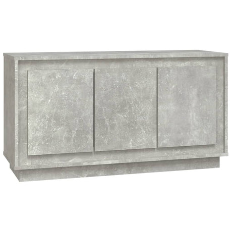 Credenza Grigio Cemento 102x35x55 cm in Legno Multistrato