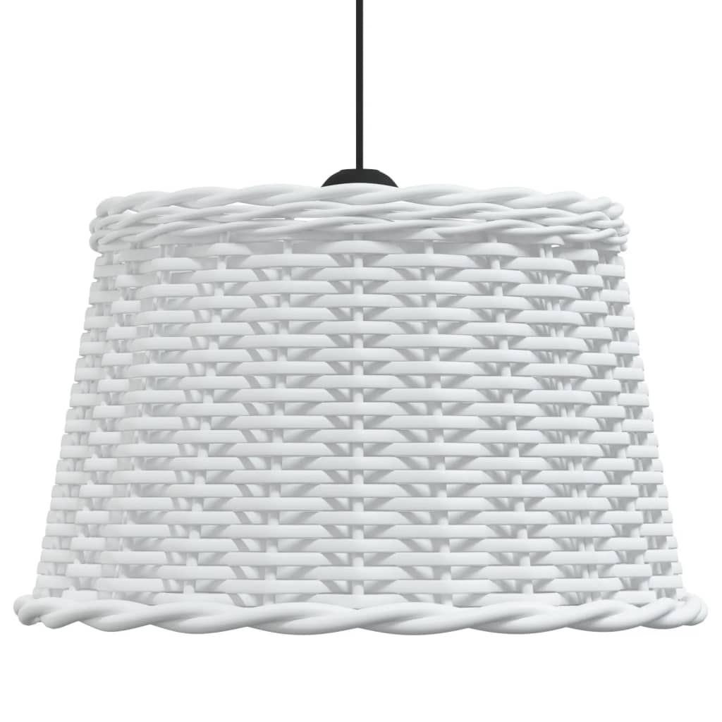 Paralume da Soffitto Bianco Ø45x28 cm in Vimini