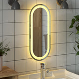 Specchio da Bagno LED 60x25 cm Ovale