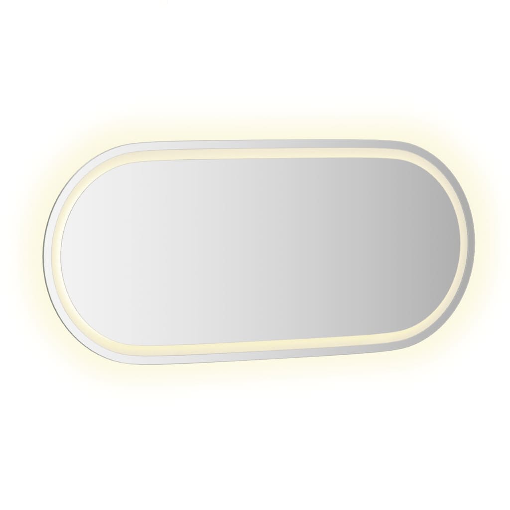 Specchio da Bagno LED 100x45 cm Ovale