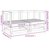 Divani da Giardino Angolari 2 pz in Legno Massello di Douglas