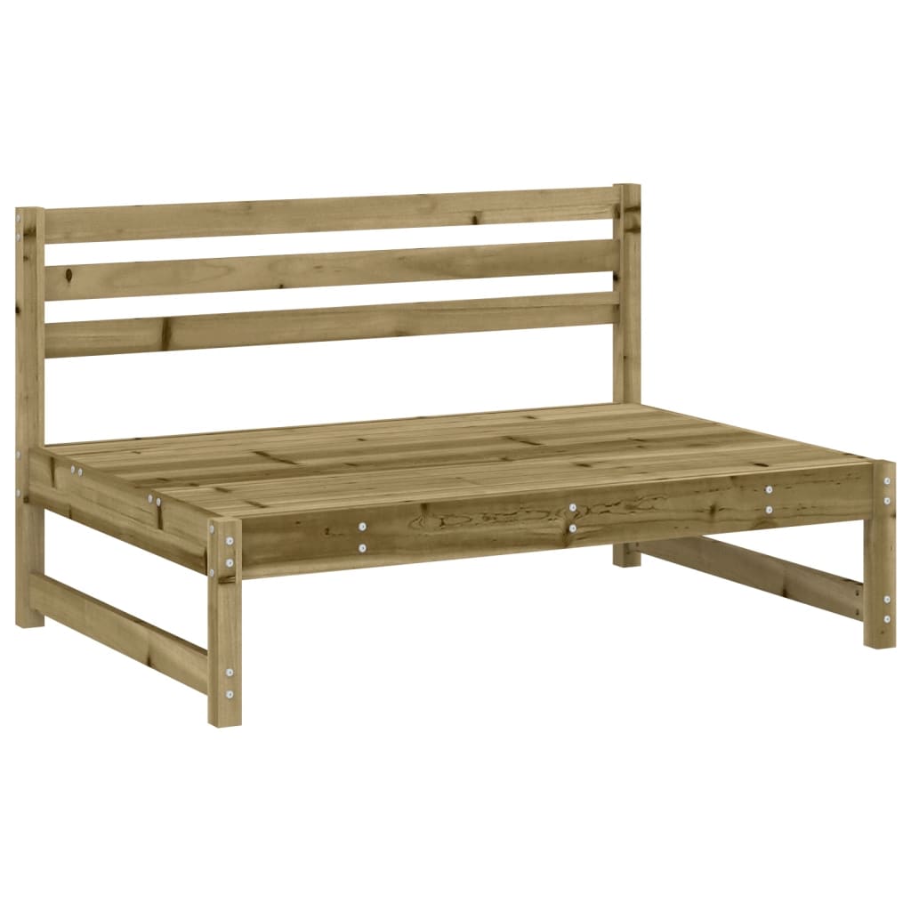 Divani Centrali da Giardino 2pz 120x80 cm Legno Impregnato Pino