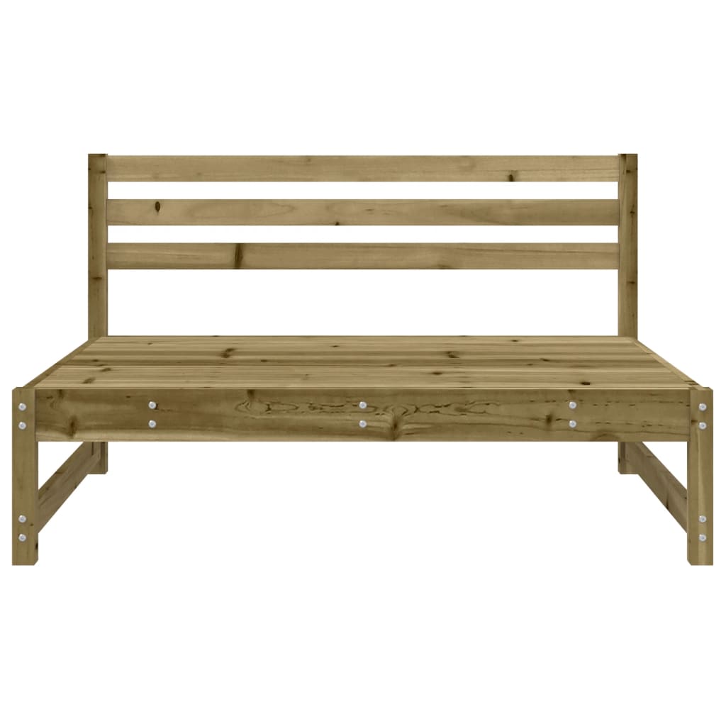 Divani Centrali da Giardino 2pz 120x80 cm Legno Impregnato Pino