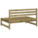 Divani Centrali da Giardino 2pz 120x80 cm Legno Impregnato Pino