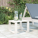 Tavolino da Giardino Bianco 40x38x28,5 cm Legno Massello Pino