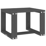 Tavolino da Giardino Grigio 40x38x28,5 cm Legno Massello Pino