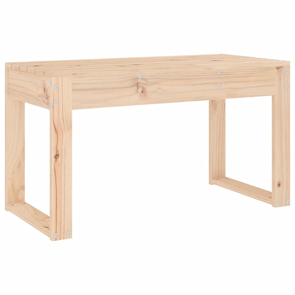 Panca da Giardino 80x38x45 cm in Legno Massello di Pino