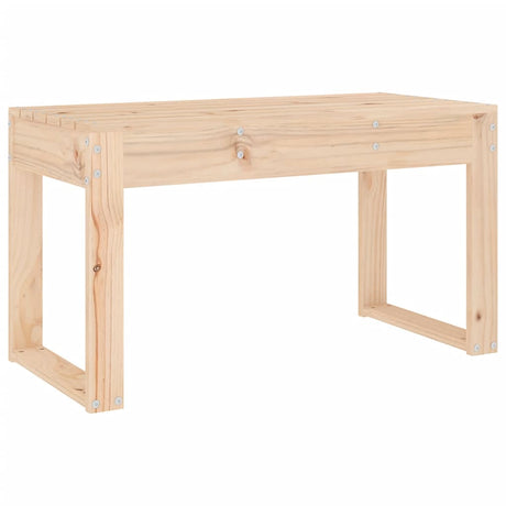 Panca da Giardino 80x38x45 cm in Legno Massello di Pino