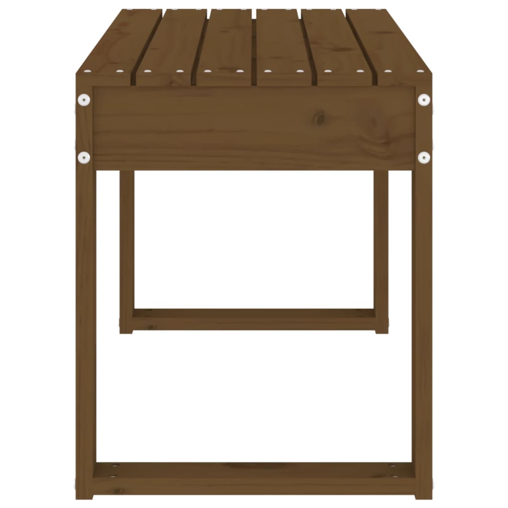 Panca da Giardino Miele 80x38x45 cm Legno Massello di Pino