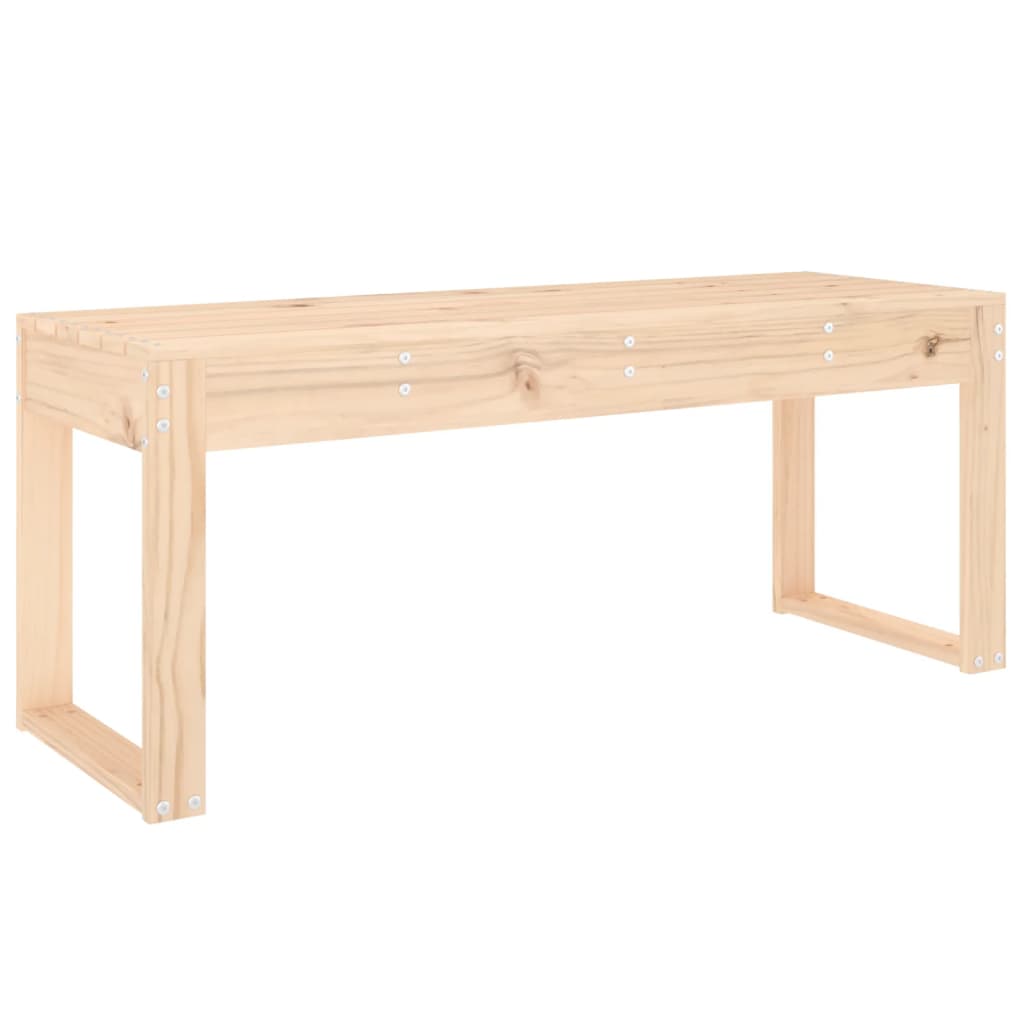 Panca da Giardino 110x38x45 cm in Legno Massello di Pino