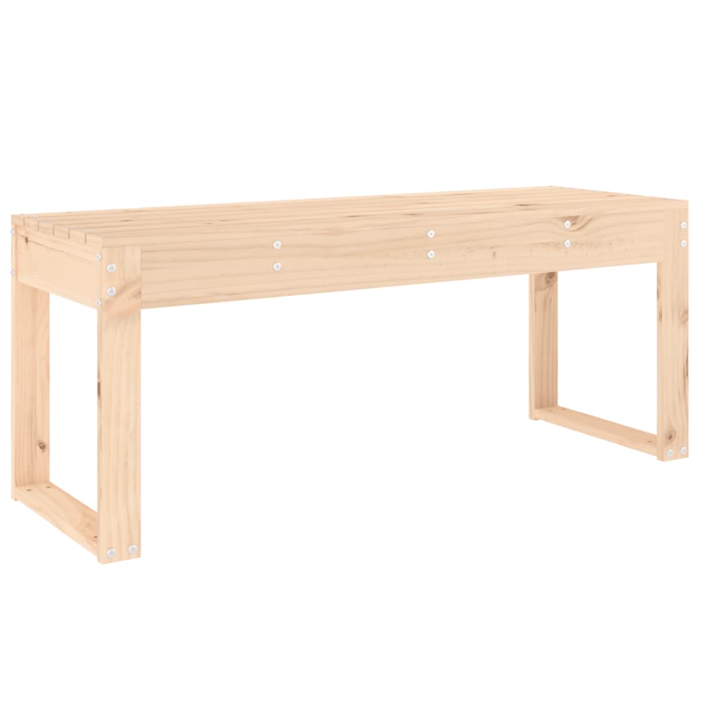 Panca da Giardino 110x38x45 cm in Legno Massello di Pino