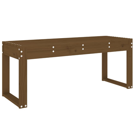 Panca da Giardino Miele 110x38x45 cm Legno Massello di Pino