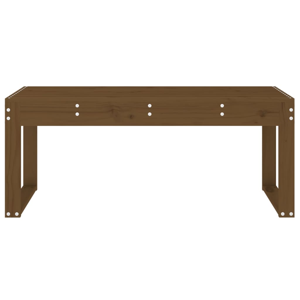 Panca da Giardino Miele 110x38x45 cm Legno Massello di Pino